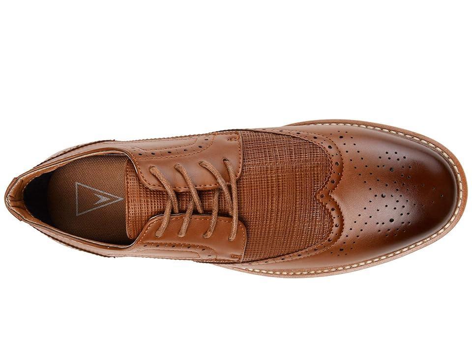 Vance Co. Warrick Mens Wingtip Derby Shoes Brown Product Image