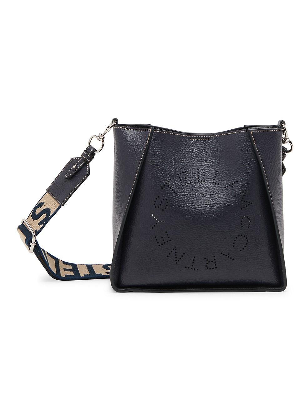 Stella McCartney Perforated Logo Mini Faux Leather Crossbody Bag Product Image