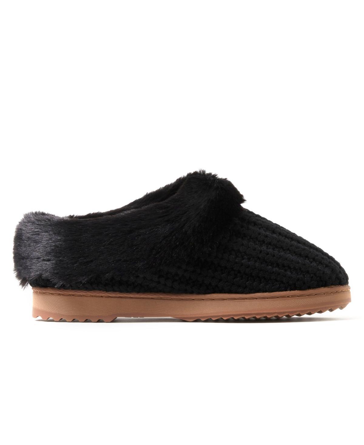 Dearfoams Hannah Festive Knit Womens Clog Slippers Product Image