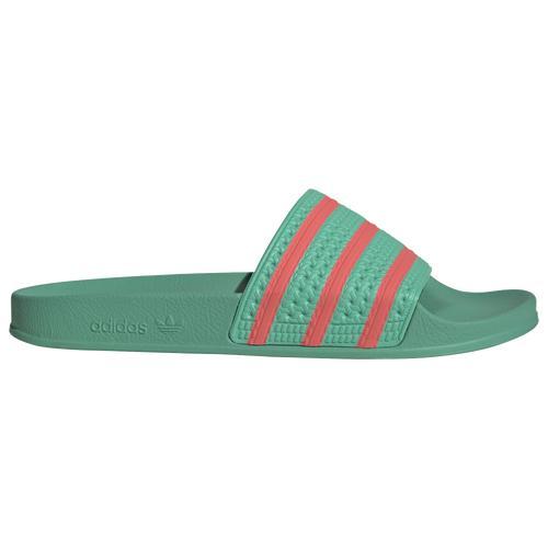 adidas Originals Mens Adilette Hi Res - Shoes Green/Pink Product Image