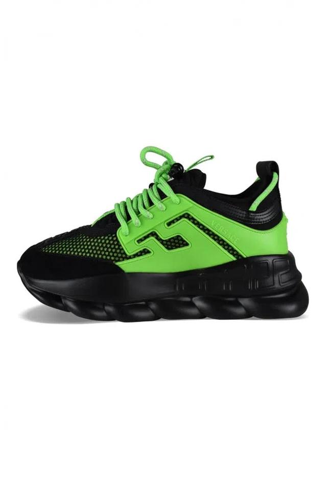 VERSACE Chain Reaction Sneakers In Black Product Image