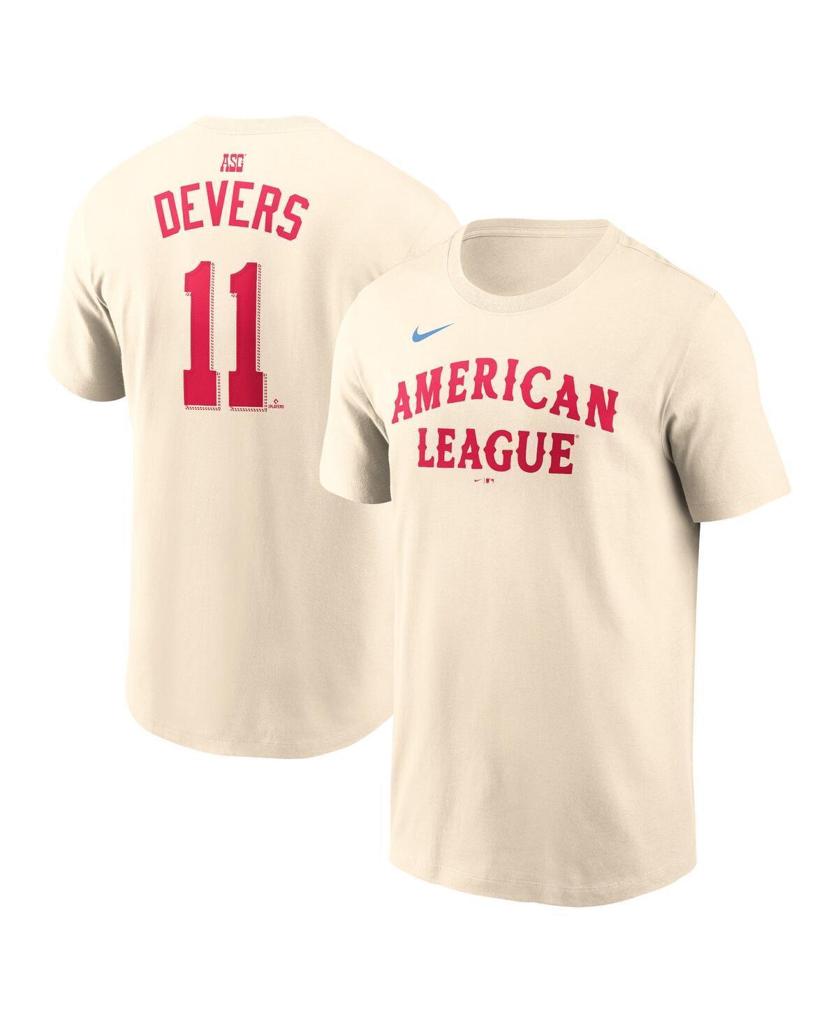 Nike Mens Rafael Devers Cream American League 2024 Mlb All-Star Game Name Number T-Shirt Product Image