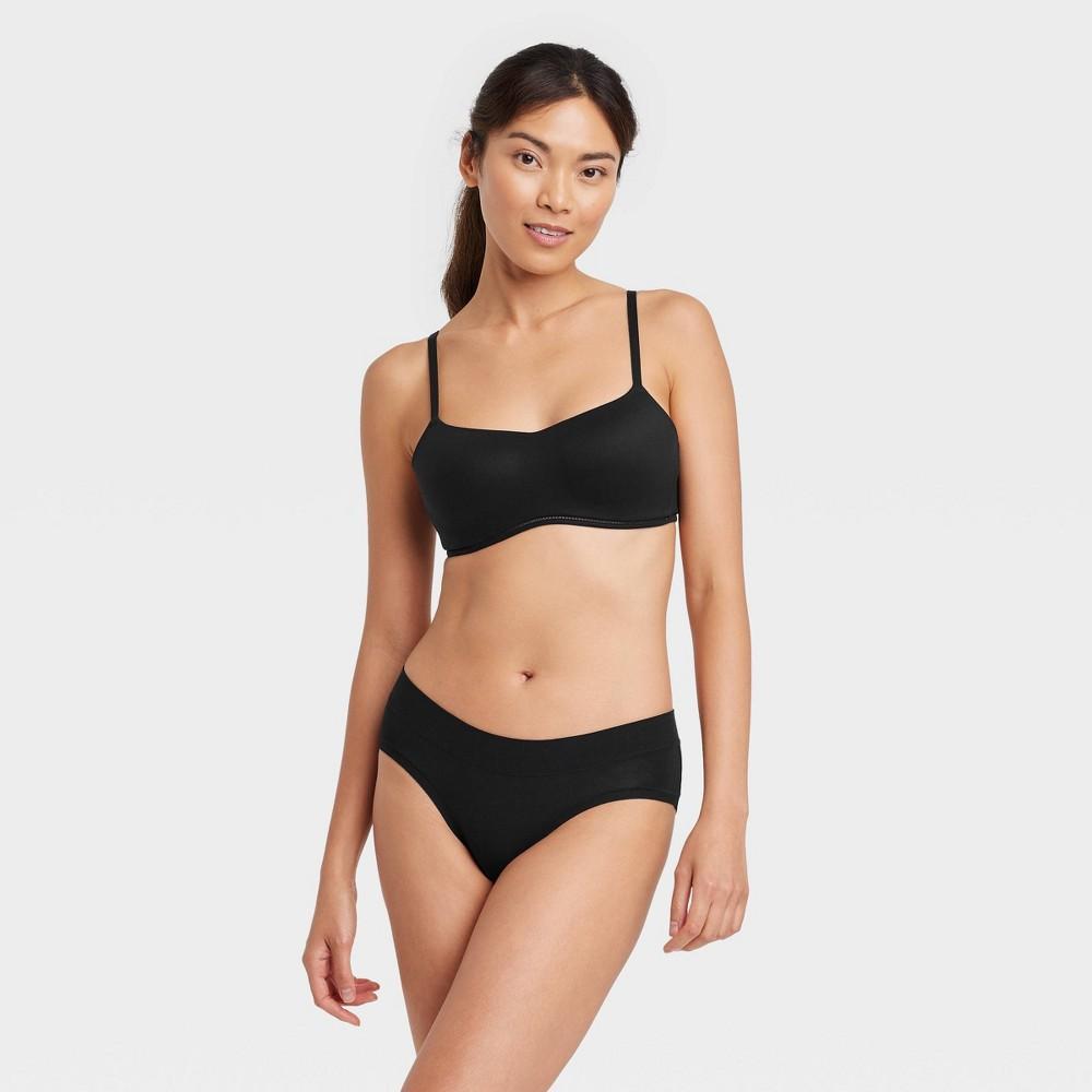 Womens Cotton Comfort Hipster Underwear - Auden Black XL Product Image