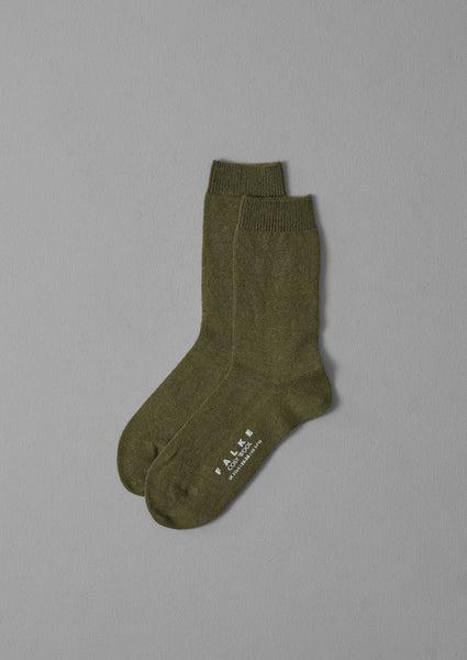 Falke Cosy Wool Socks | Artichoke Product Image