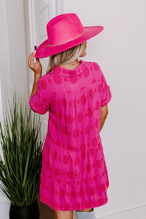 Dancing In The Sun Babydoll Dress In Pink Product Image