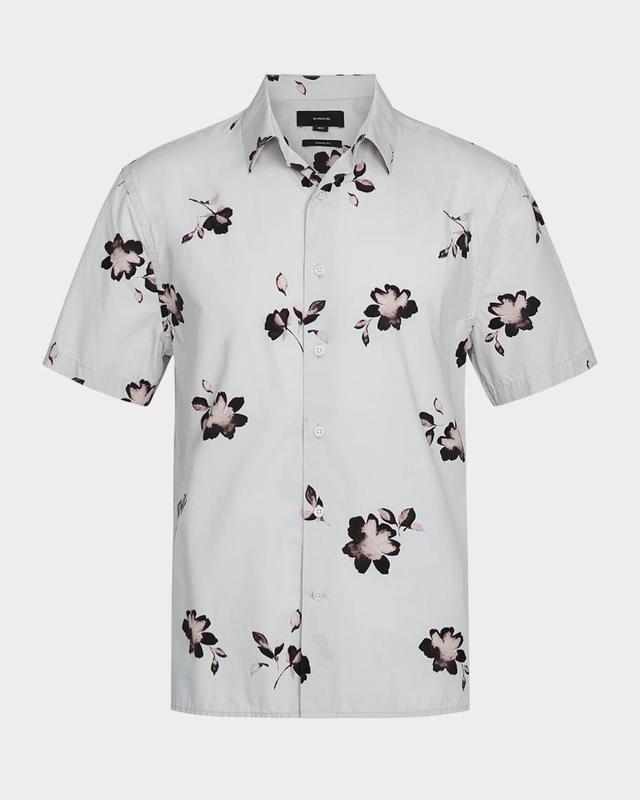 Men's Cascading Floral Sport Shirt Product Image