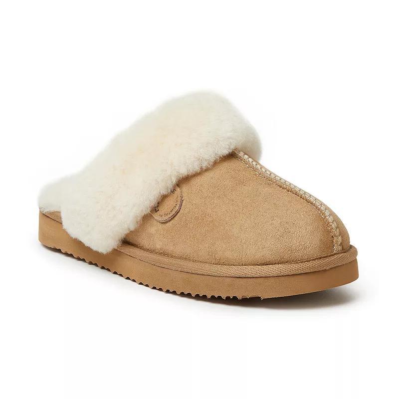 Fireside by Dearfoams Sydney Scuff Womens Slippers Brown Product Image