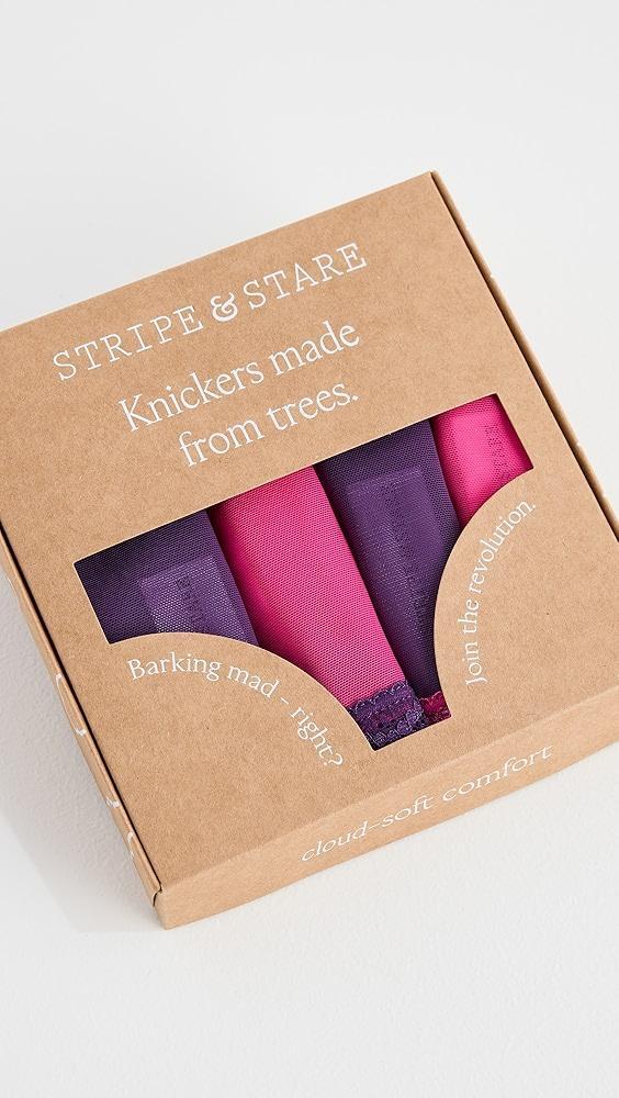 Stripe & Stare Mesh Original Knickers Four Pack | Shopbop Product Image