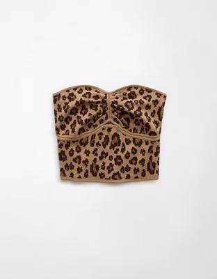 AE Cinched Leopard Tube Top Product Image