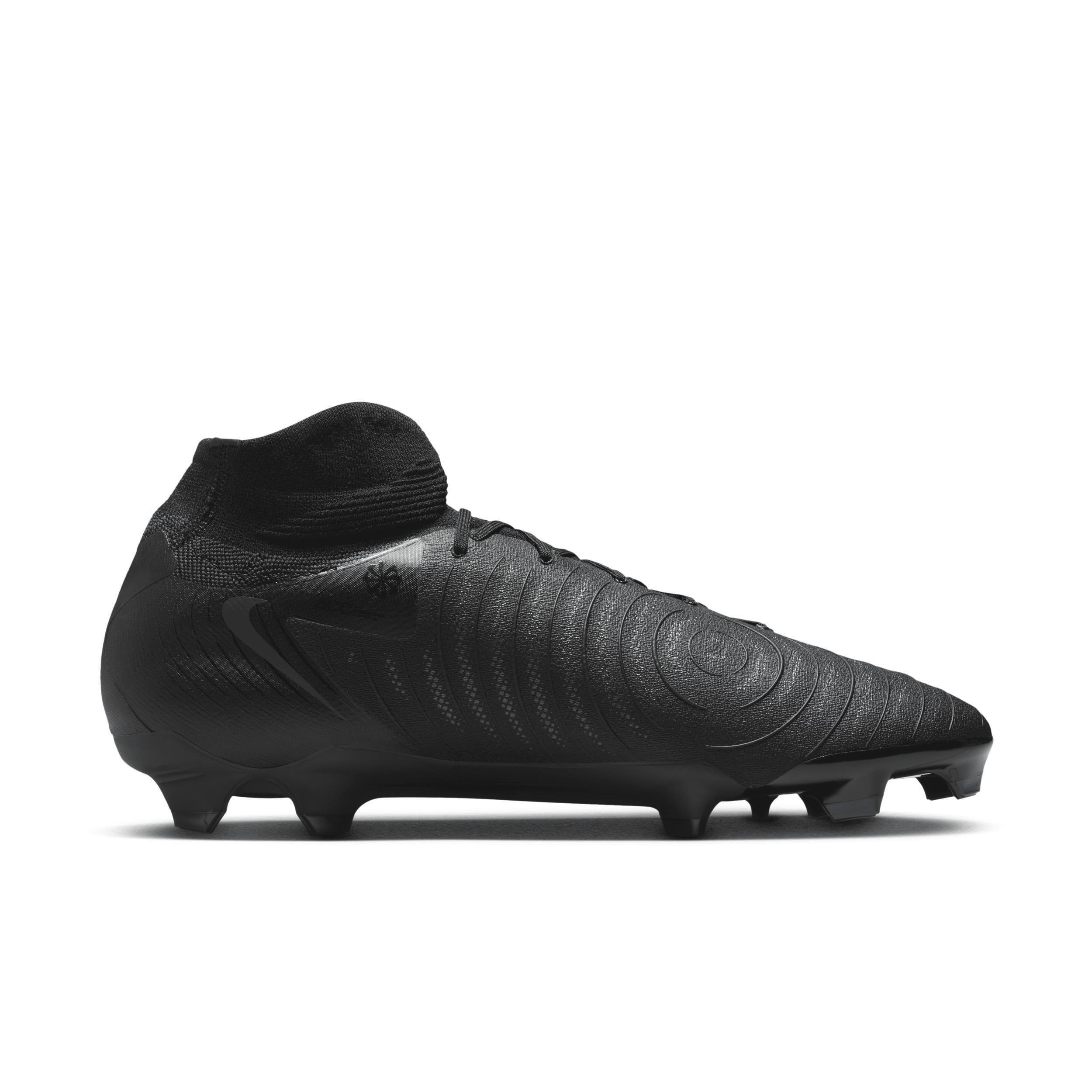 Nike Mens Nike Phantom Luna II Pro FG - Mens Soccer Shoes Black/Black/Deep Jungle Product Image