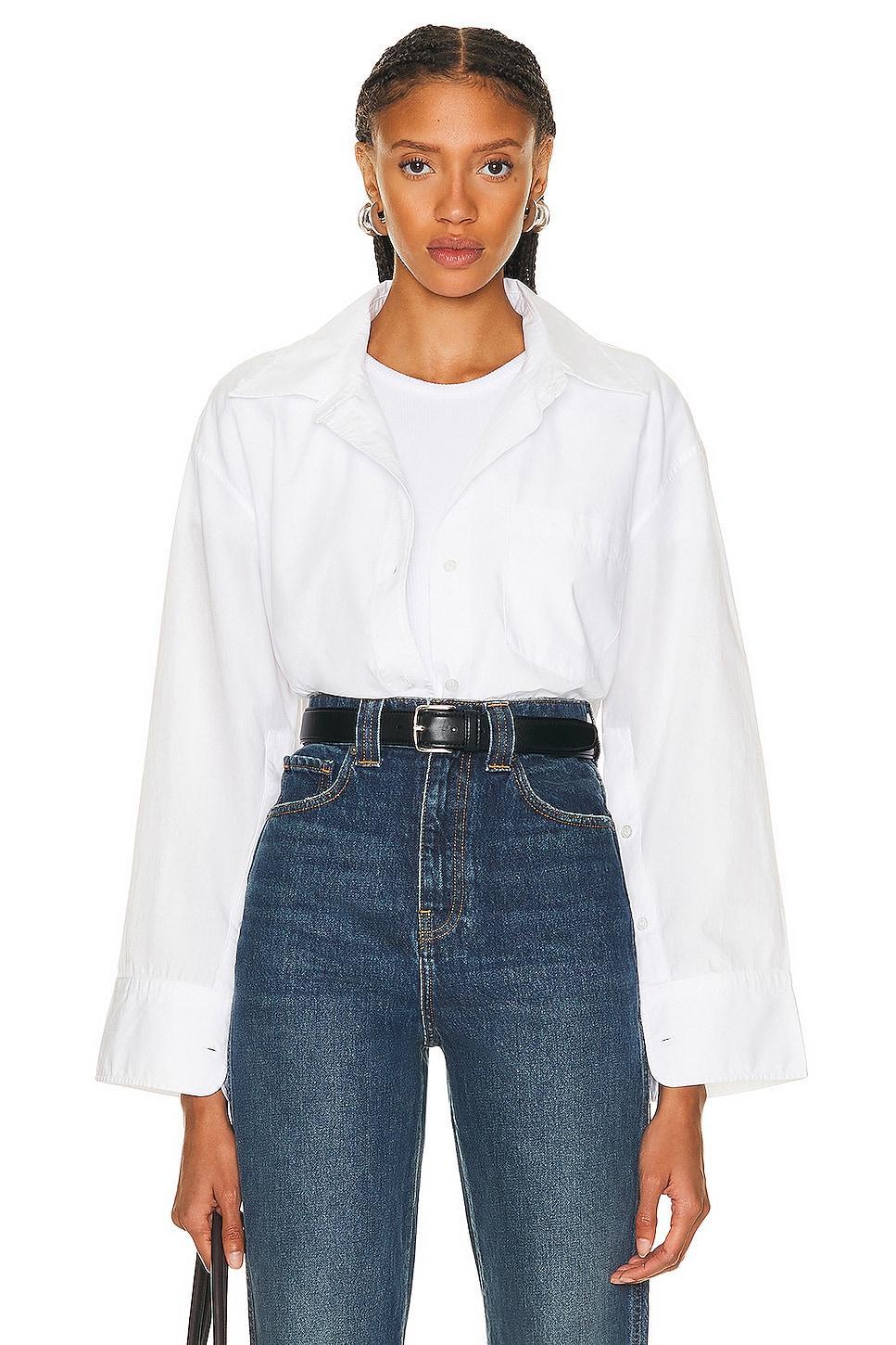 Citizens of Humanity Cocoon Shirt in White Product Image