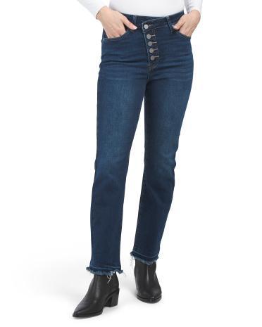 High Rise Straight Leg Jeans for Women Product Image