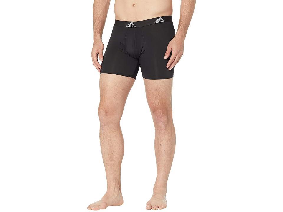 Mens adidas 3-pack Performance Boxer Briefs Black Product Image