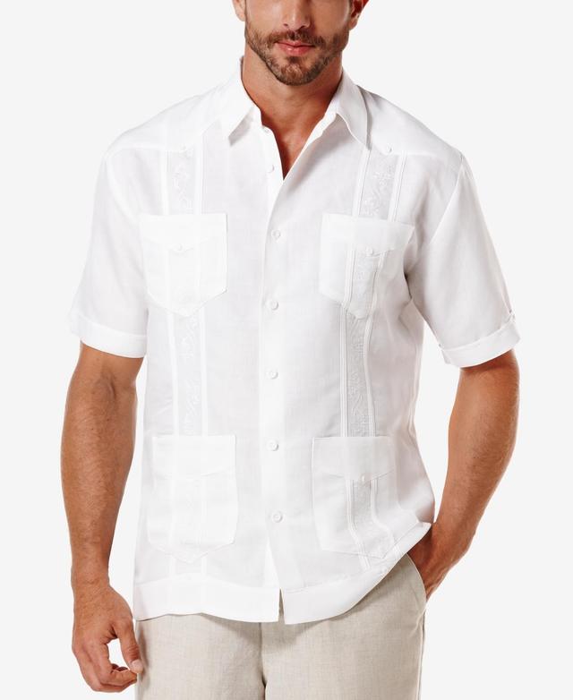 Cubavera Short-Sleeve Embroidered Guayabera Shirt Product Image