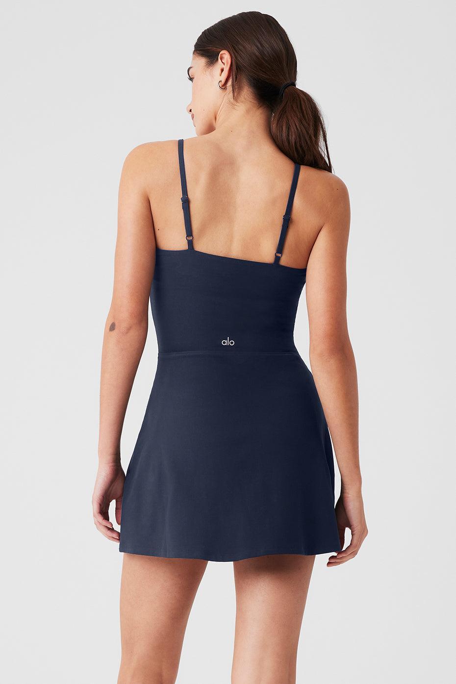 Alosoft Courtside Tennis Dress - Navy Female Product Image