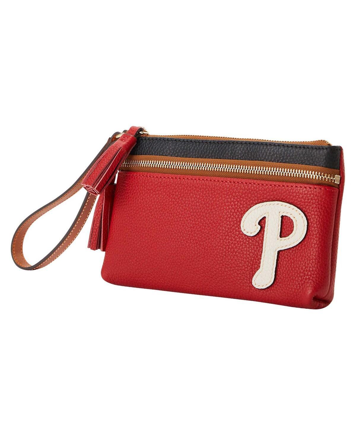 Womens Dooney & Bourke Philadelphia Phillies Infield Double-Zip Wristlet Product Image