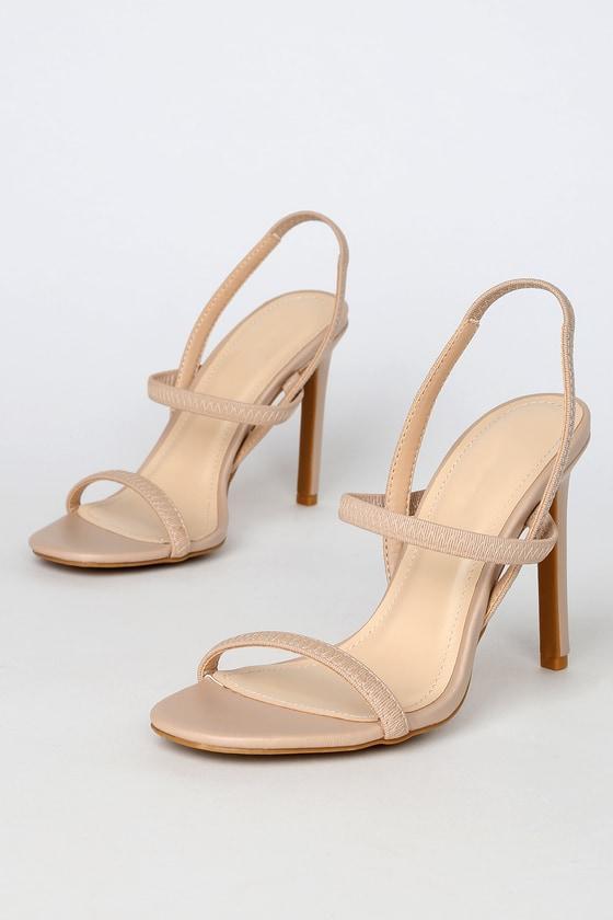 Babie Light Nude Strappy High Heel Sandals product image