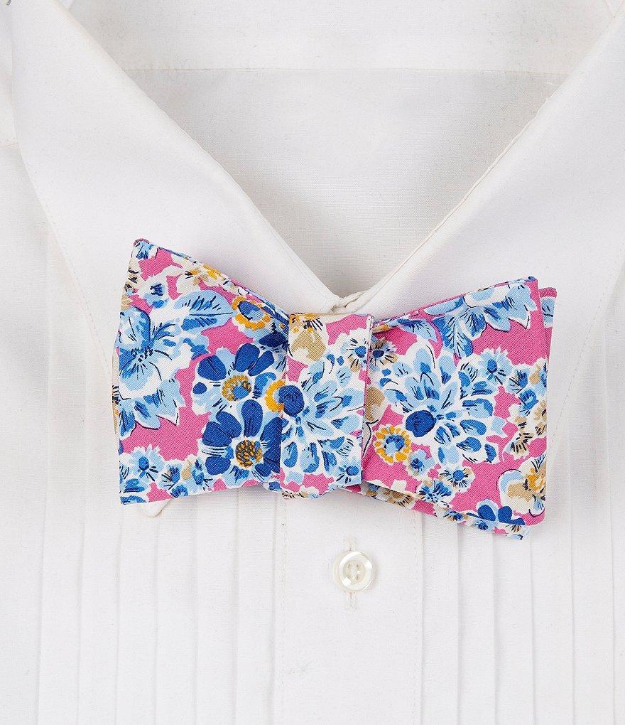 Cremieux Painted Flowers Woven Bow Tie Product Image