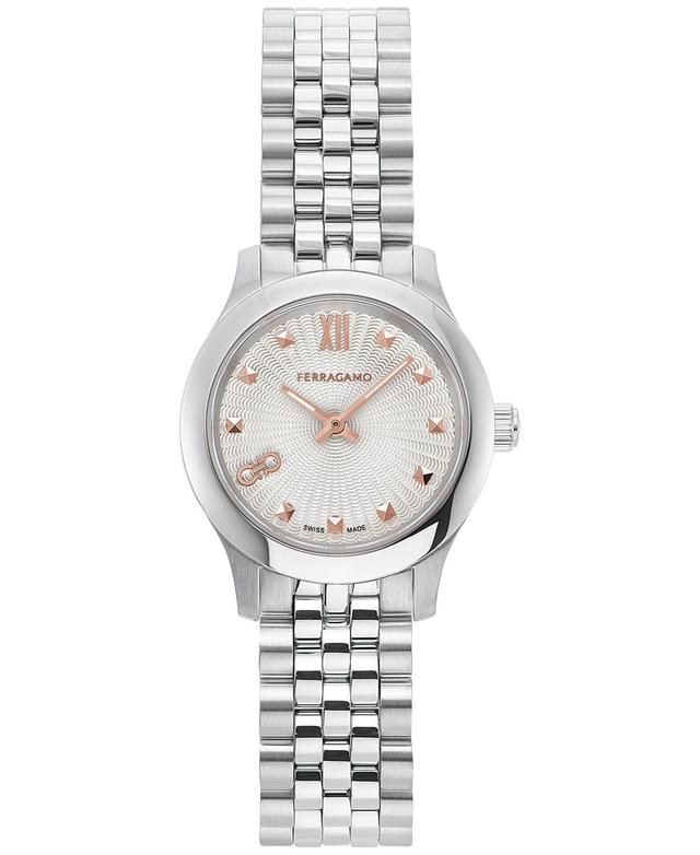 Salvatore Ferragamo Womens Swiss Stainless Steel Bracelet Watch 25mm Product Image