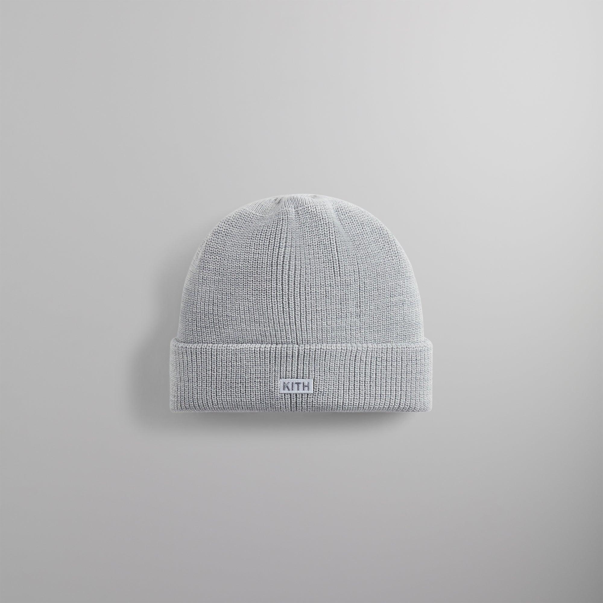 Kith Classic Beanie - Light Heather Grey Male Product Image