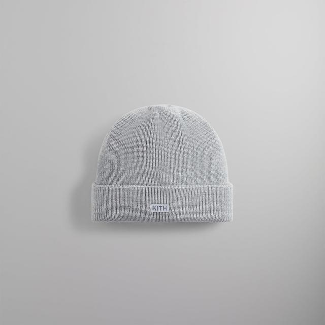 Kith Classic Beanie - Light Heather Grey Male Product Image