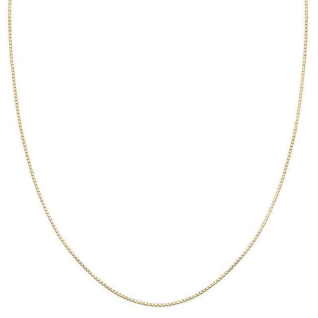 PRIMROSE Sterling Silver Box Chain Necklace, Womens Gold Product Image