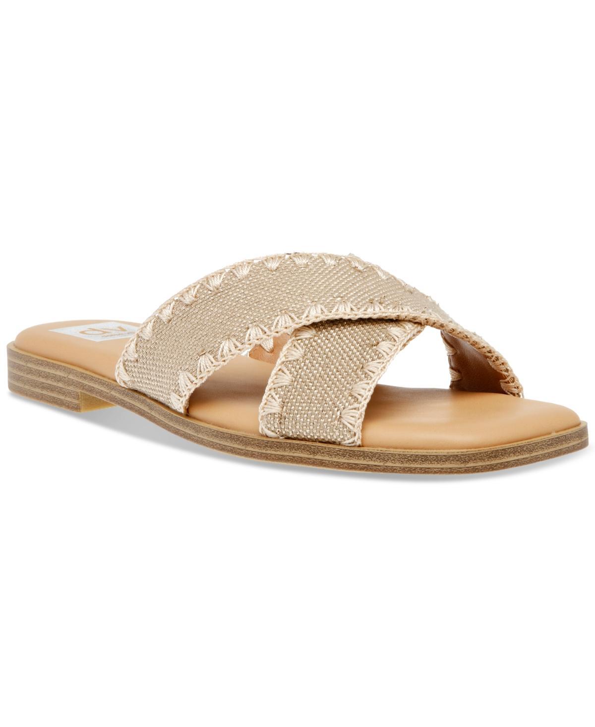 Dv Dolce Vita Womens Miguel Crisscross Flat Slide Sandals Product Image