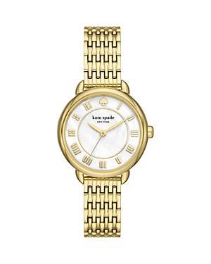 kate spade new york Womens Lily Avenue Three Hand Gold-Tone Stainless Steel Watch 34mm Product Image