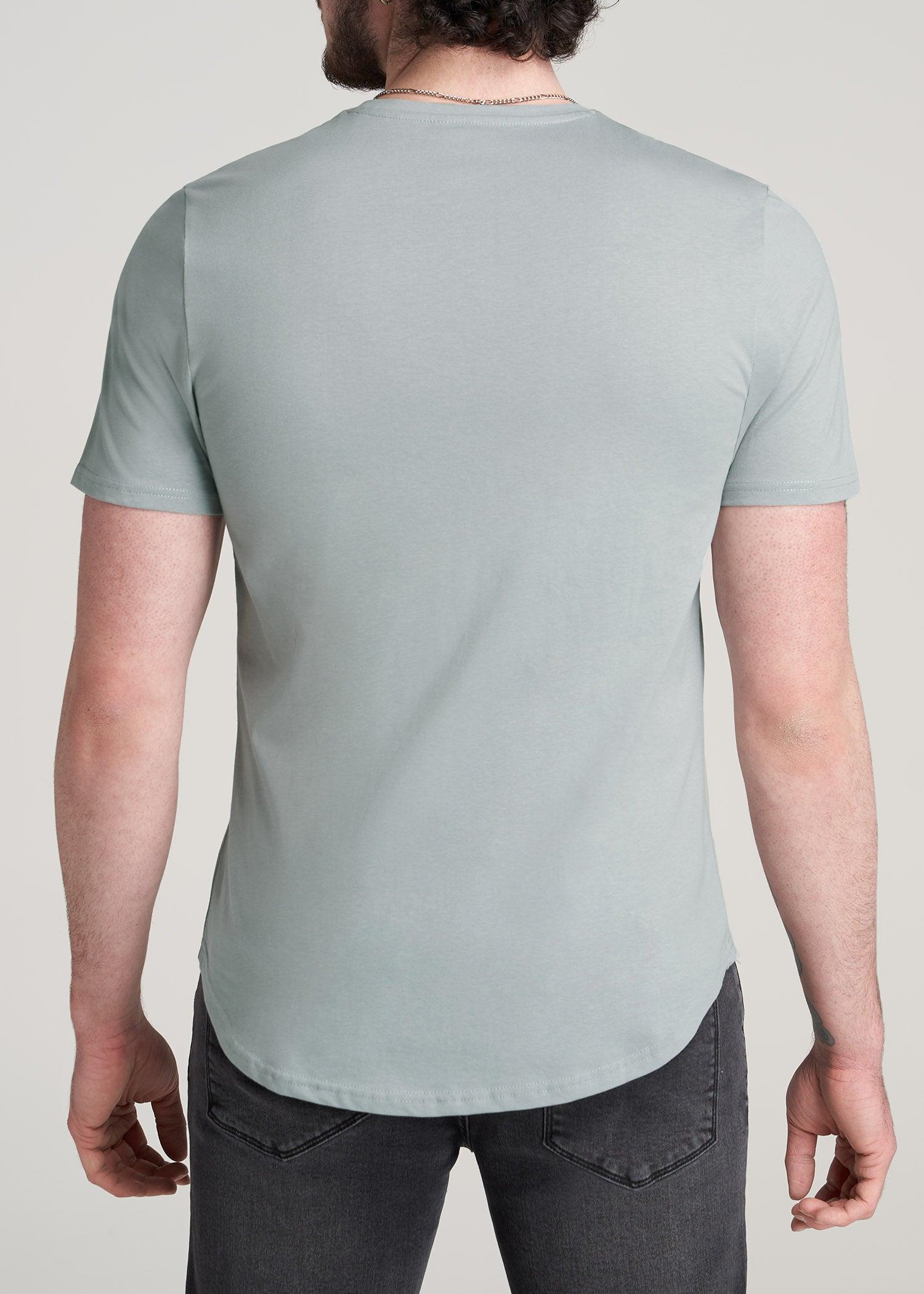 Everyday Scoop Bottom REGULAR FIT T-Shirt for Tall Men in Quarry Grey Male Product Image