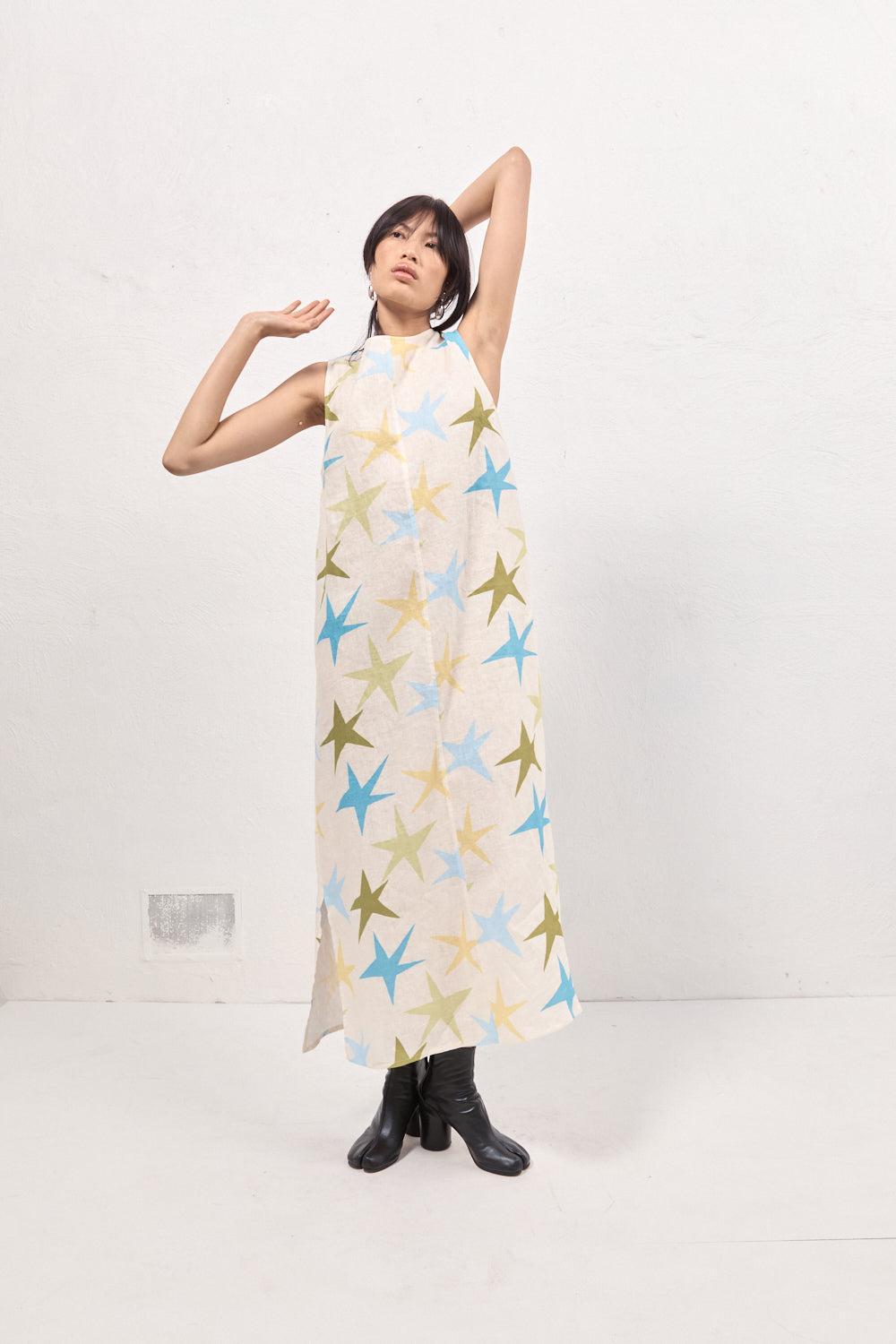 Ines Linen Maxi Dress Star Product Image