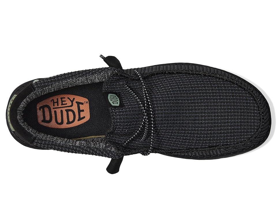 Hey Dude Wally Sport Mesh Black) Men's Shoes Product Image