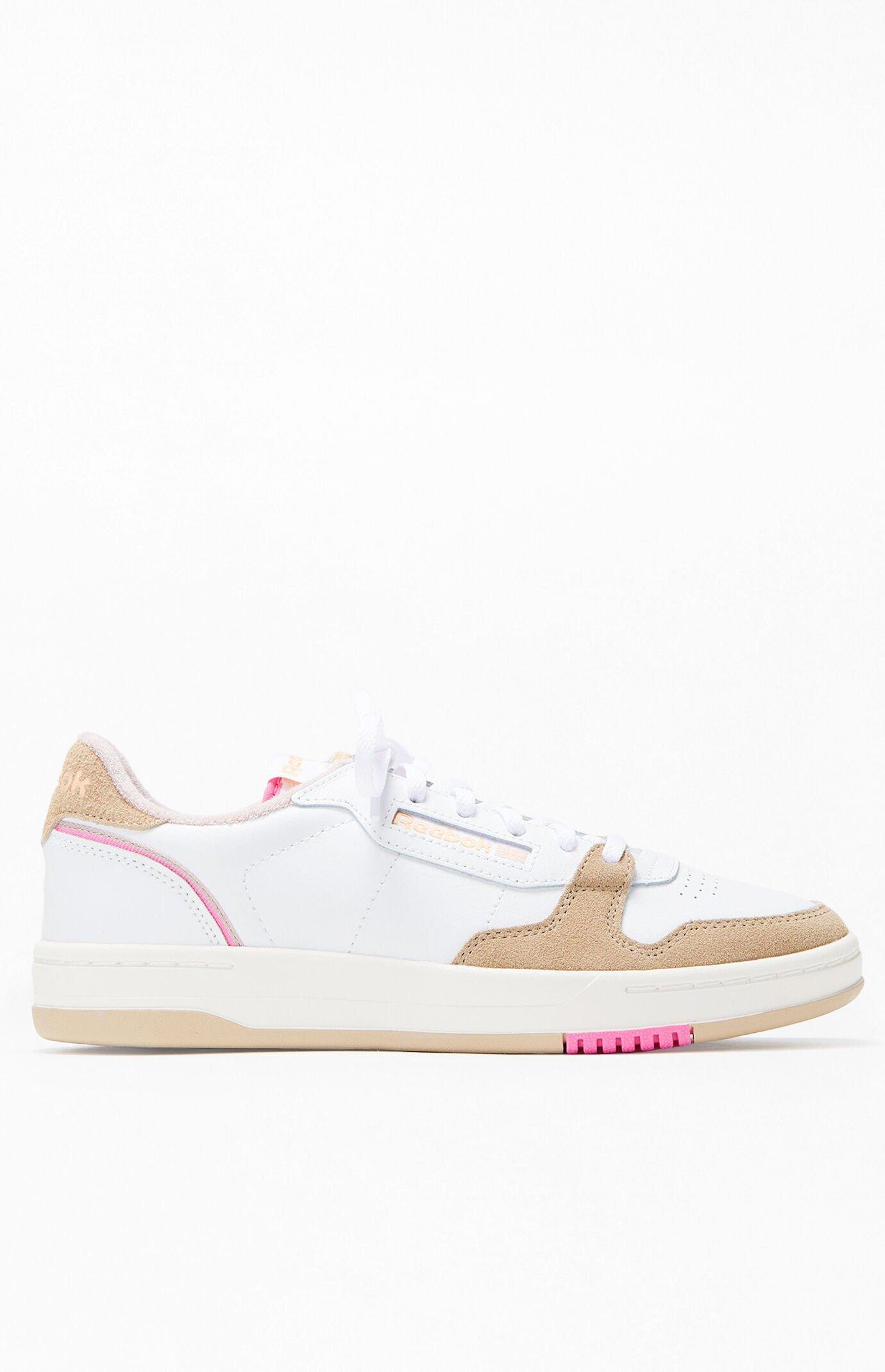 Womens Reebok Phase Court Athletic Shoe - White / Oat / Chalk Product Image