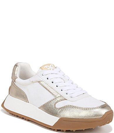 Sam Edelman Layla Sneaker White/Gold Product Image