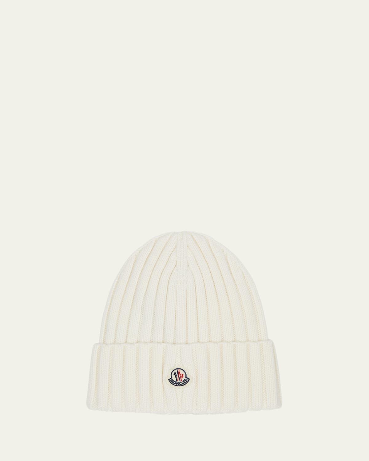 Ribbed Wool Beanie w/ Logo Product Image