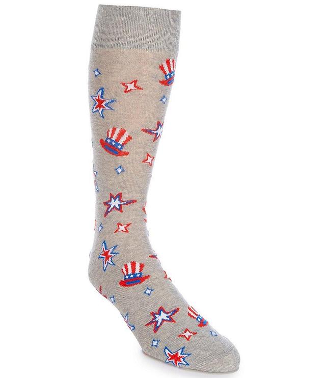 Cremieux Americana Hats & Fireworks Crew Dress Socks Product Image