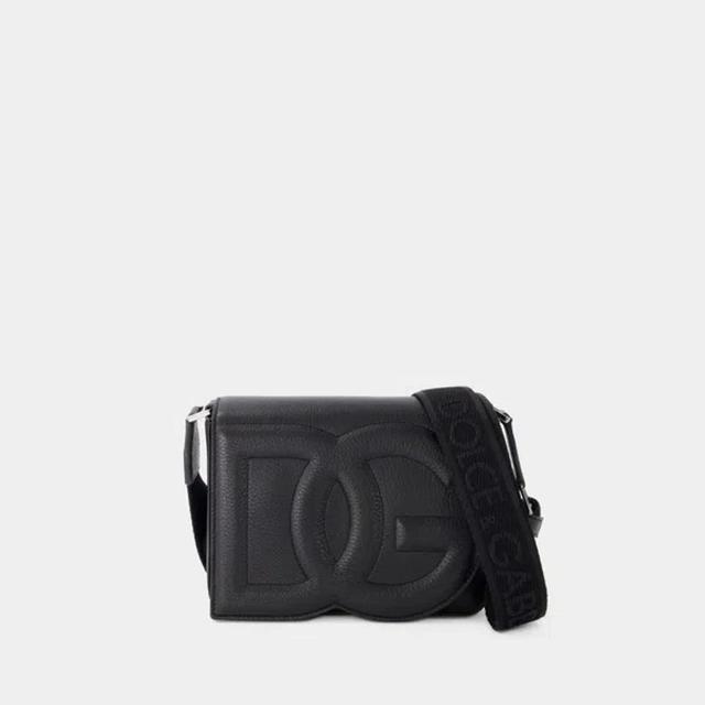 Men's Medium Dg Logo Shoulder Bag In Nero Product Image