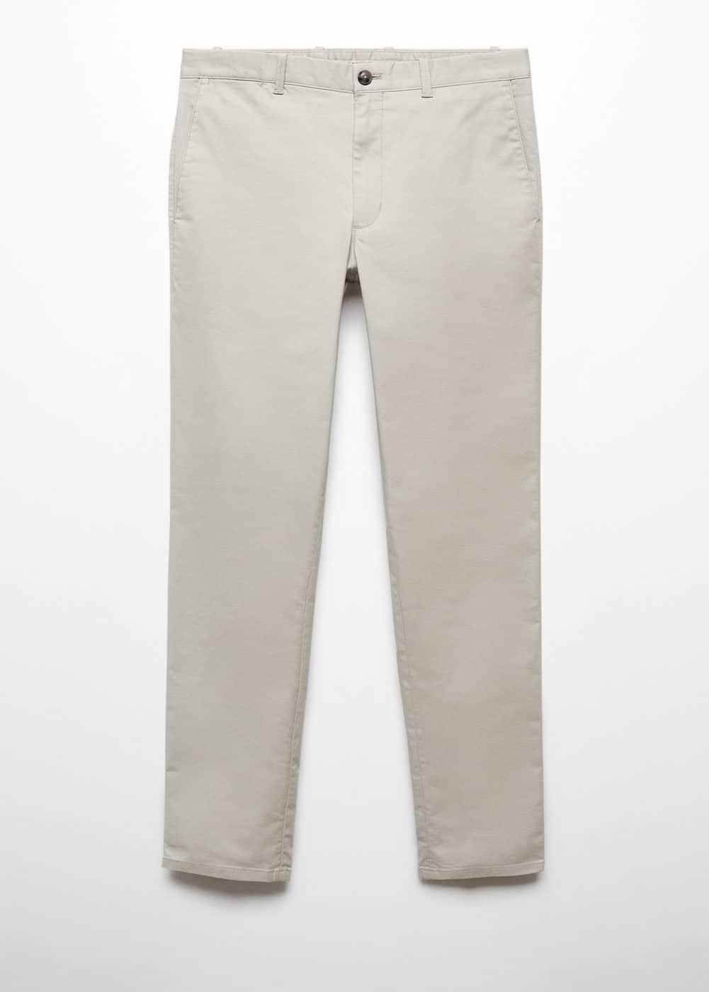 MANGO MAN - Slim fit serge chino trousers greyMen Product Image