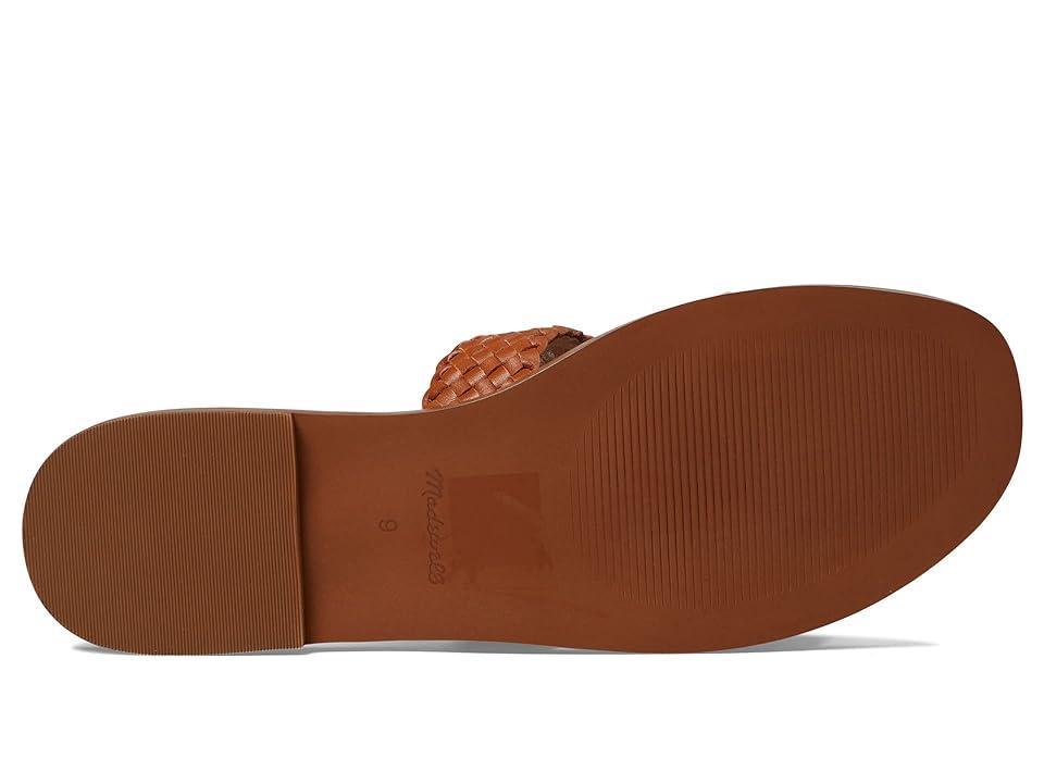 Madewell The Teagan Slide Sandal in Leather (Burnished Caramel) Women's Shoes Product Image