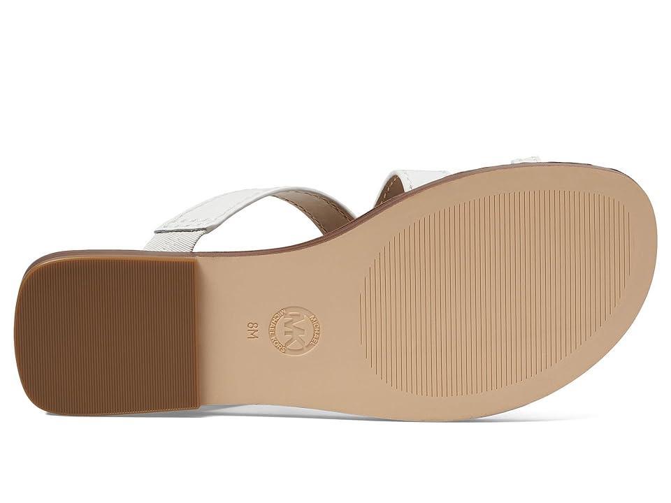 MICHAEL Michael Kors Ashton Flat Thong (Optic ) Women's Sandals Product Image