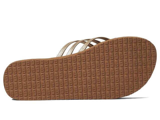 Sanuk Yoga Sandy Metallic Thong Sandals Product Image