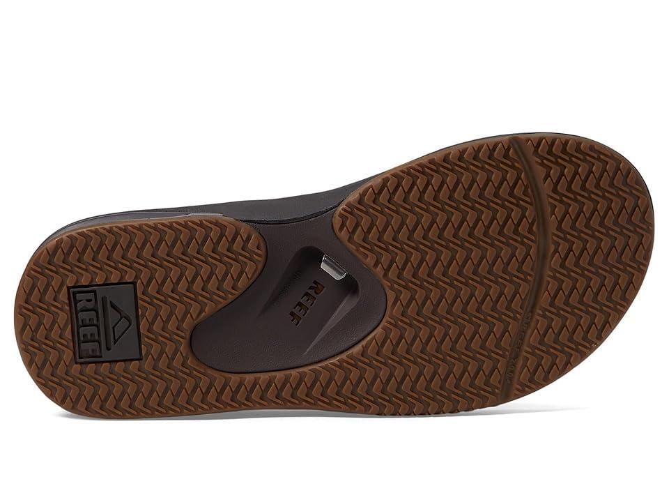 Reef Fanning Leather (Dark ) Men's Sandals Product Image