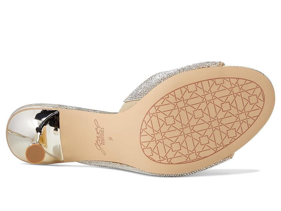 Jewel Badgley Mischka Haya (Gold Textile) Women's Sandals Product Image