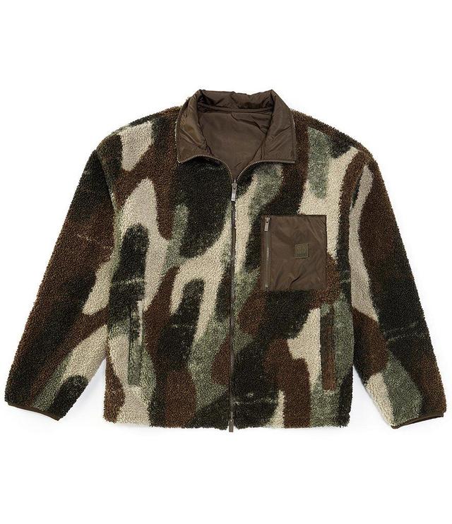 Armani Exchange Reversible Sherpa Camo Full-Zip Jacket Product Image