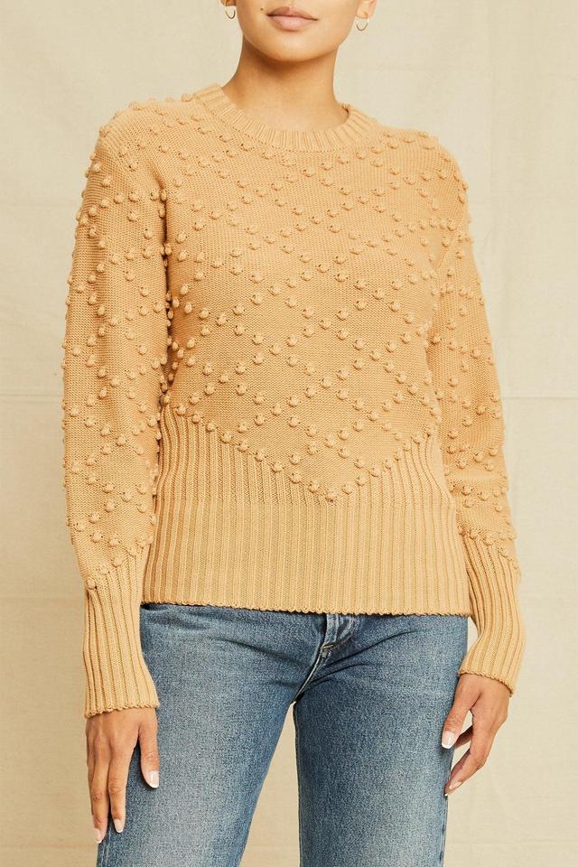 Cherie Organic Cotton Sweater - Tan - ReAmour Product Image