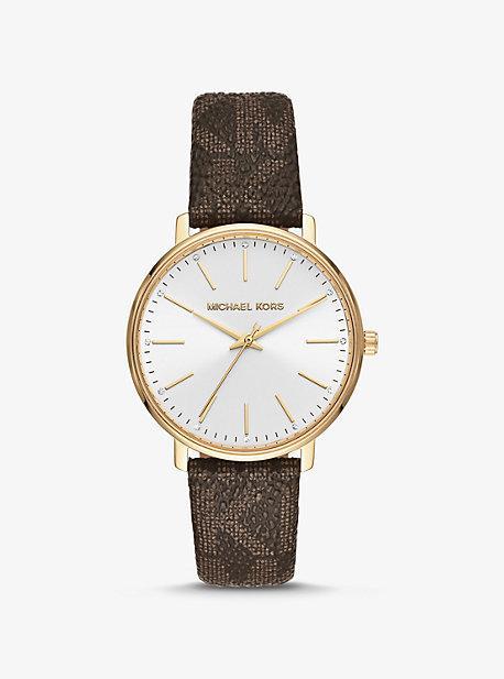 Oversized Pavé Logo -Tone Watch Product Image