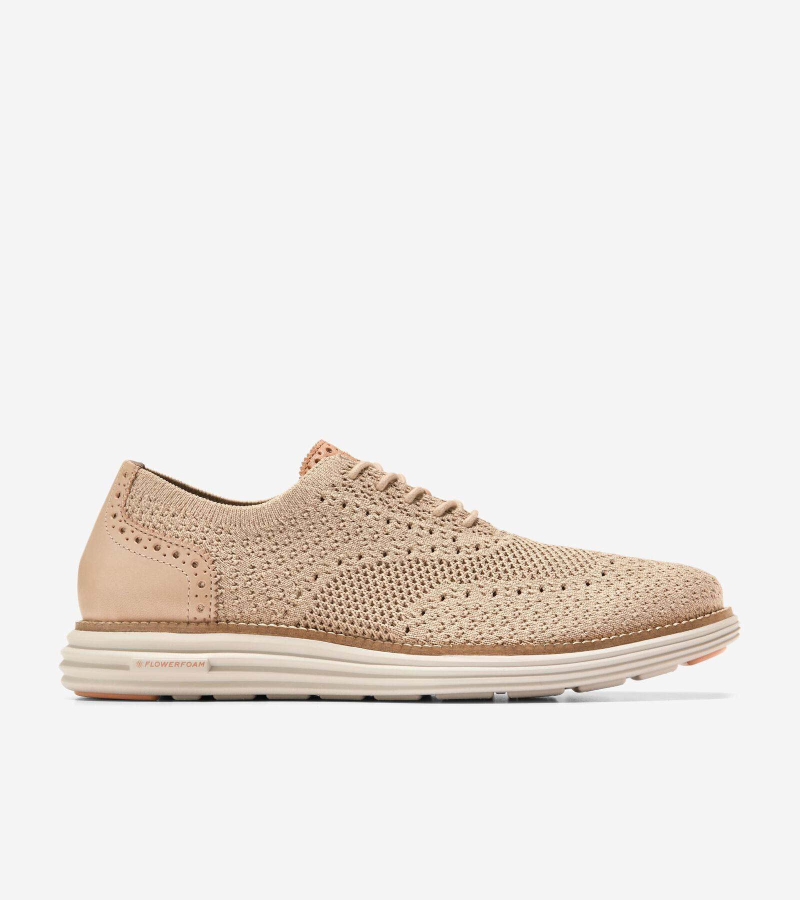 Cole Haan Mens riginal Grand Remastered Stitchlite Oxford Shoes - Beige Size 11.5 Product Image