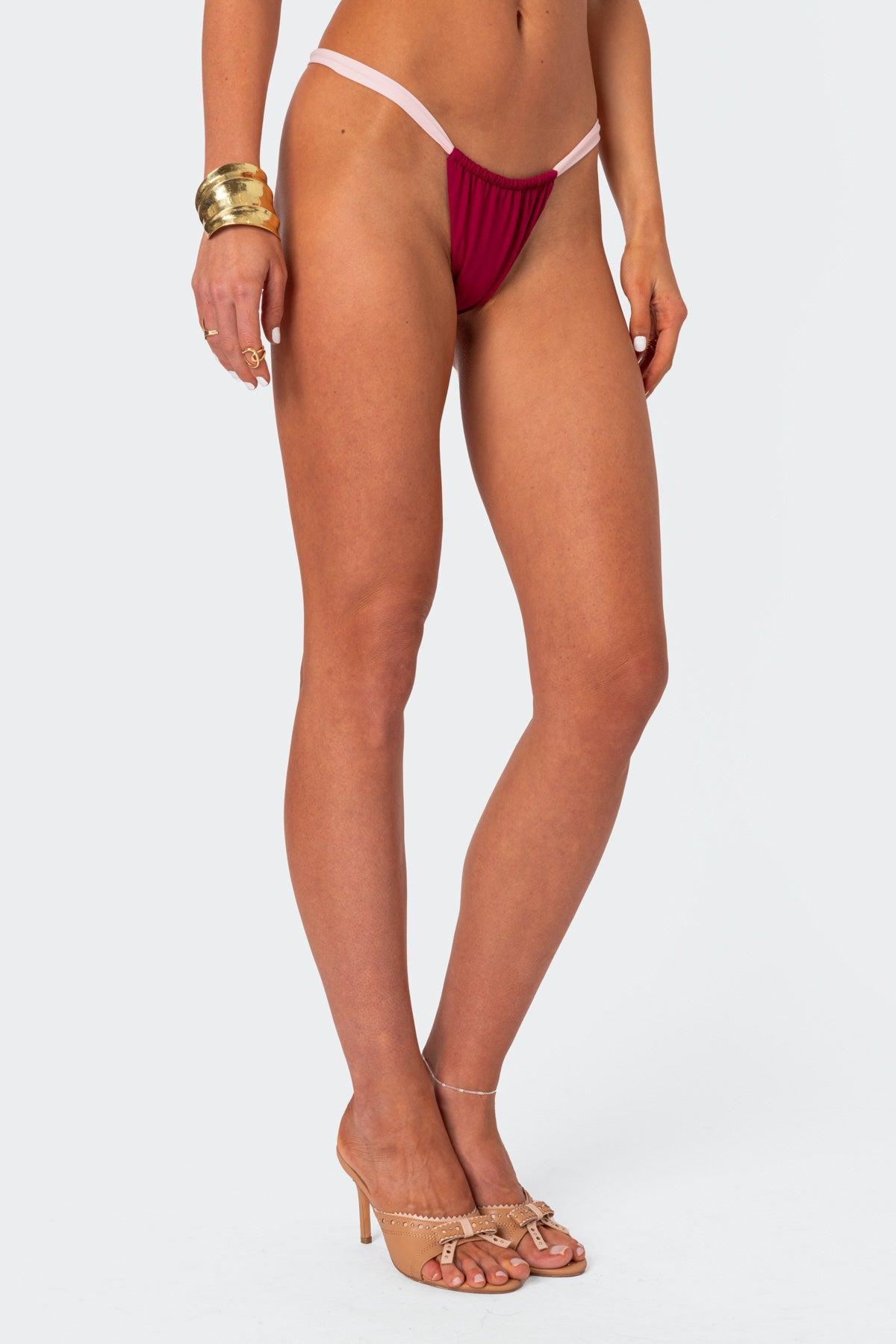 Leanna Contrast Bikini Bottom Product Image