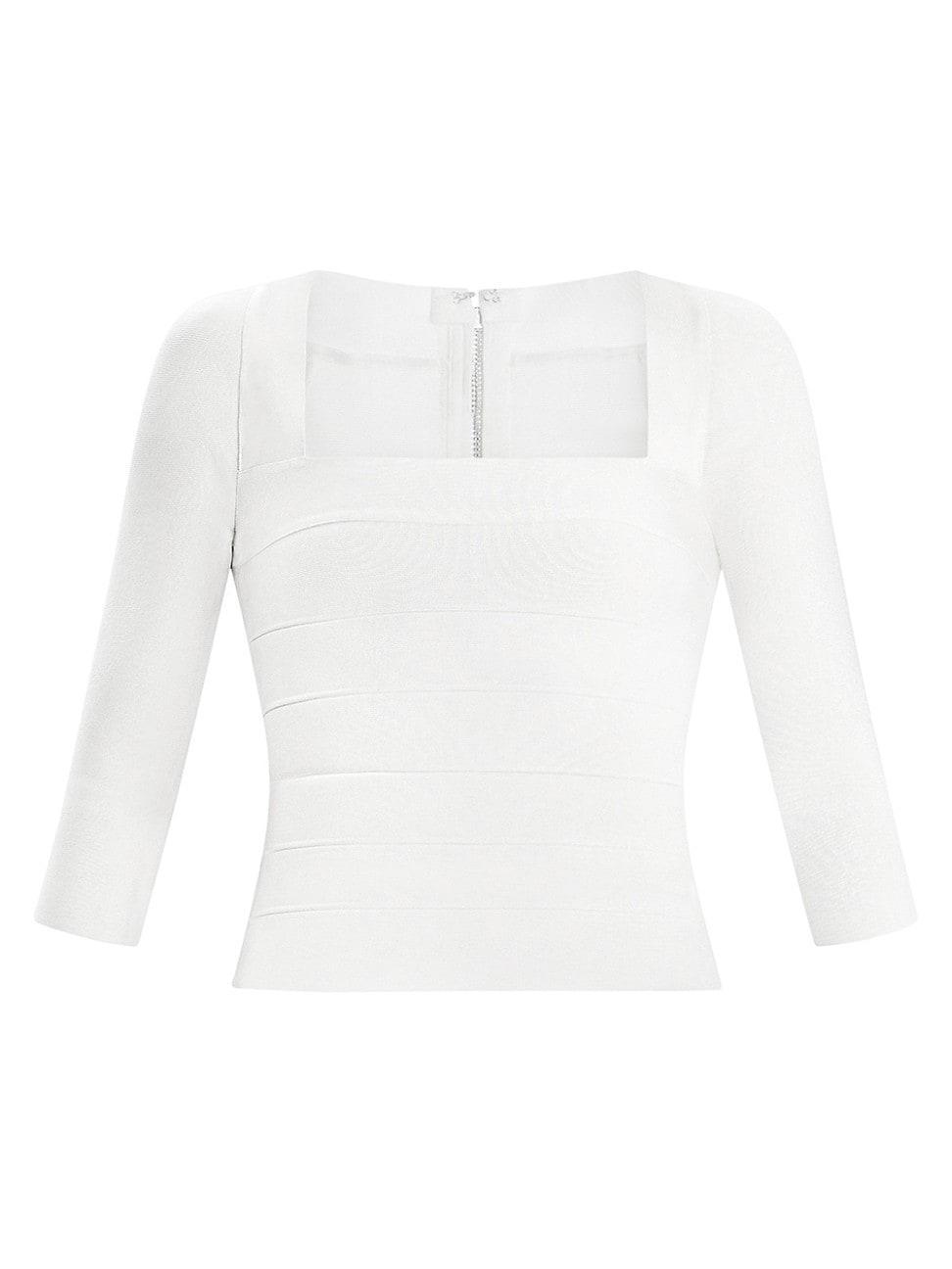 Womens Icon Square-Neck Bandage Top Product Image