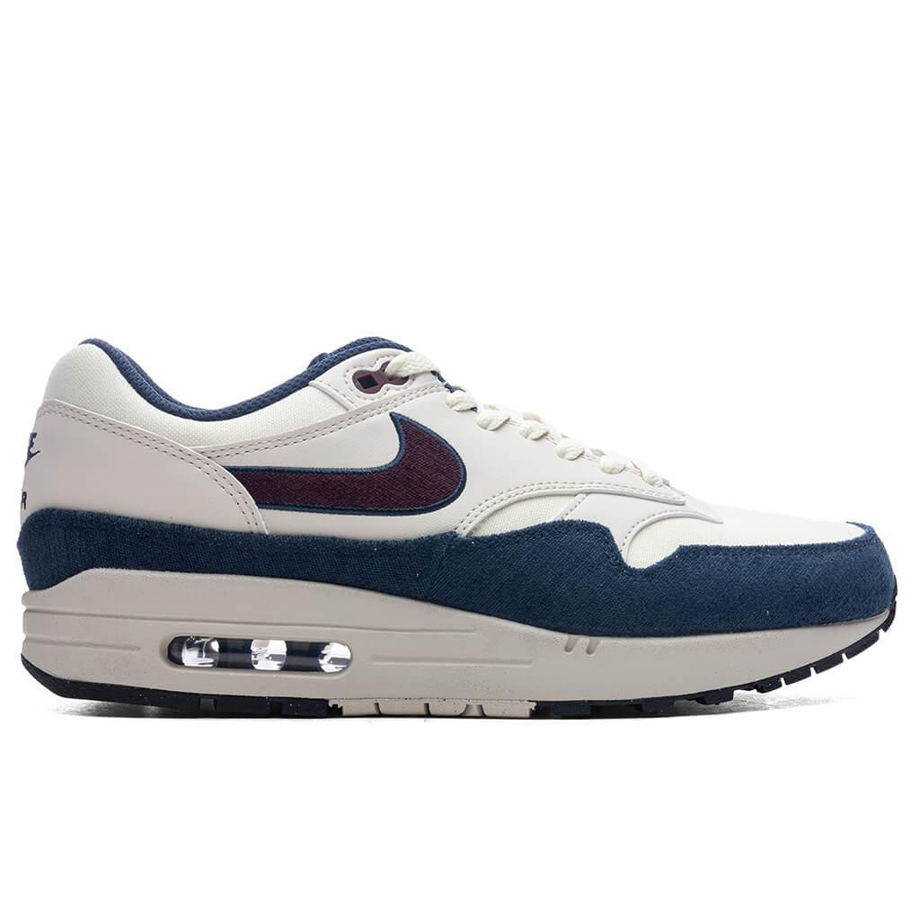 Air Max 1 - Coconut Milk/Burgundy Crush/Armory Navy Male Product Image