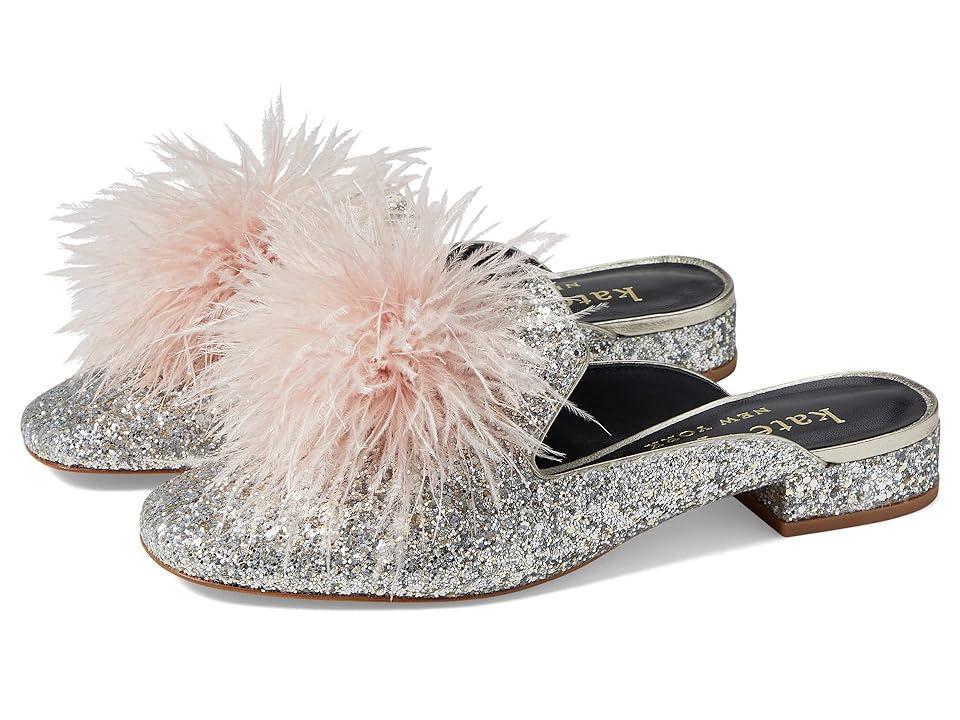 Kate Spade New York Marabou Mule (Gold/Silver) Women's Shoes Product Image